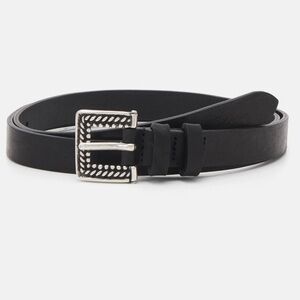 THE KOOPLES Italian Leather Belt, size 1 Black